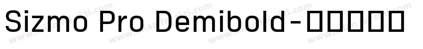 Sizmo Pro Demibold字体转换